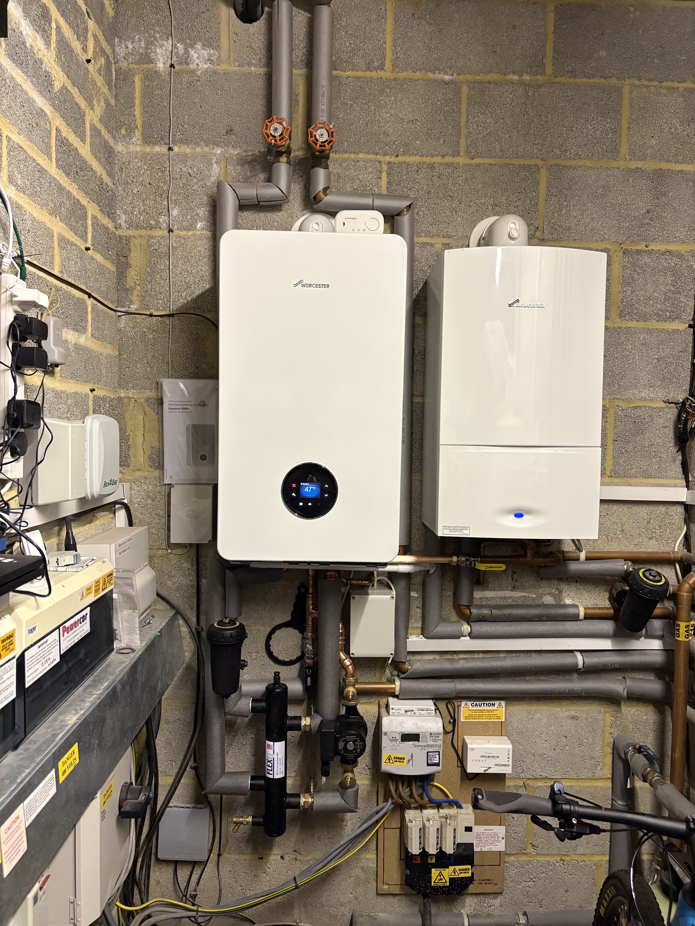 Heating system work across Surrey.